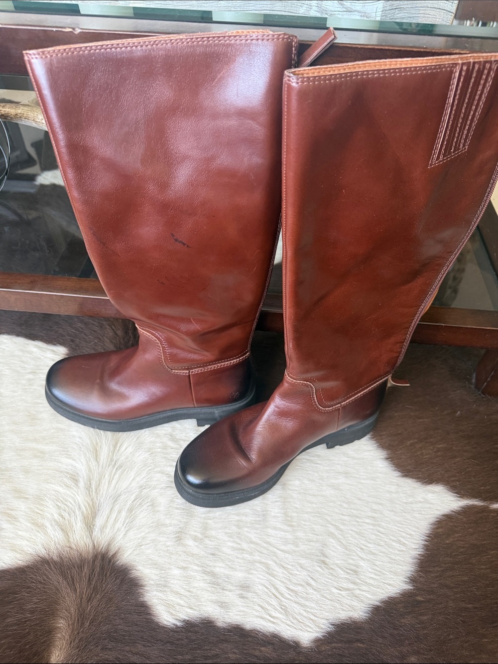 Lucky 🍀 Tall Brown Leather Riding Boots. New without tags. Size 9.5